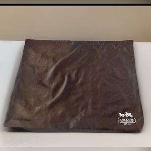 Coach Brown Satin Dust Bag Excellent Condition